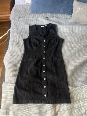 Levi's Black Button-Front Dress